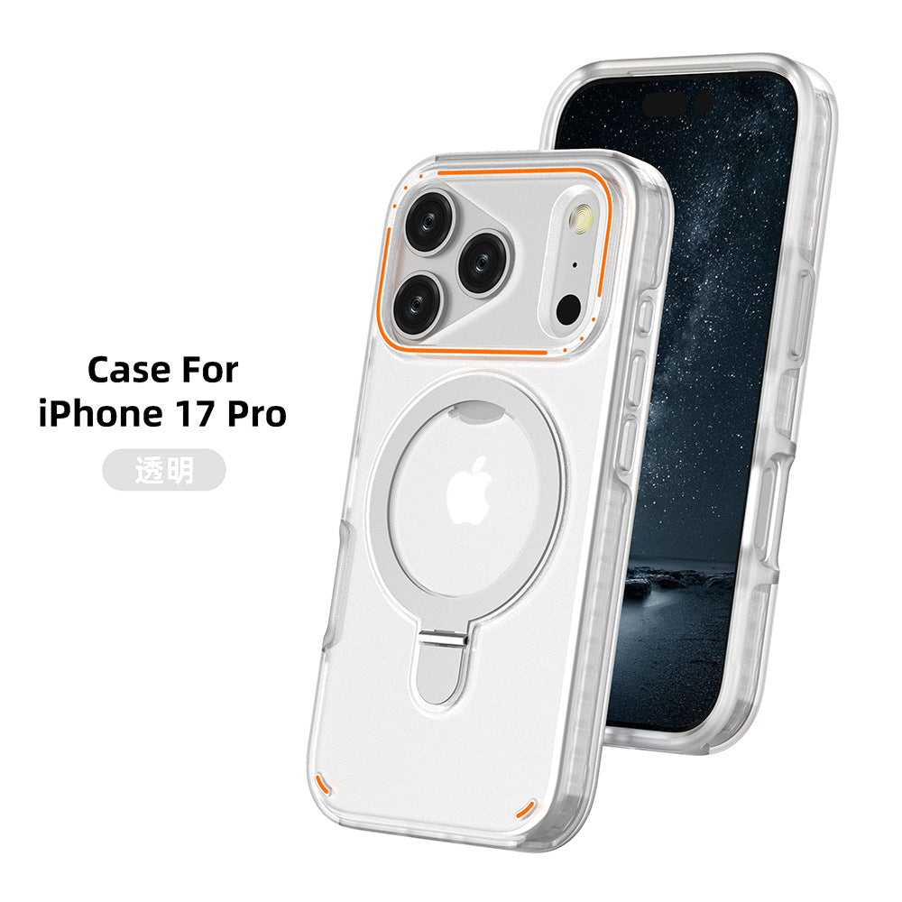360° Rotating Magnetic Stand Holder Matte Phone Case (iPhone 17 Pro/17 Max Plus)